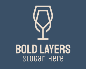 Beverage Wine Glass logo design