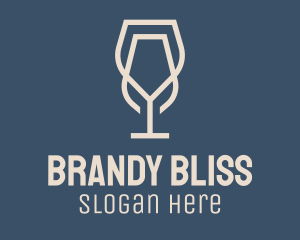 Beverage Wine Glass logo design