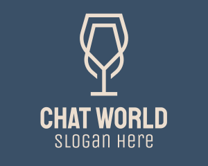 Beverage Wine Glass logo design