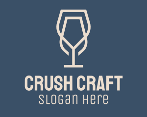 Beverage Wine Glass logo design