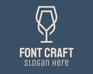 Beverage Wine Glass logo design