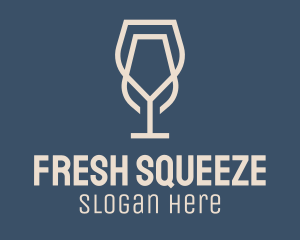 Beverage Wine Glass logo design