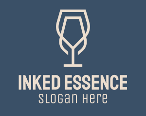 Beverage Wine Glass logo design