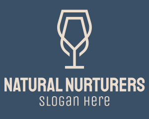 Beverage Wine Glass logo design