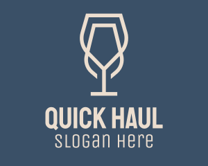 Beverage Wine Glass logo design