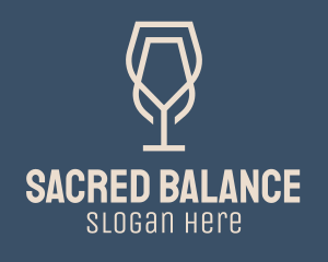 Beverage Wine Glass logo design