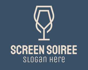 Beverage Wine Glass logo design