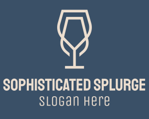 Beverage Wine Glass logo design