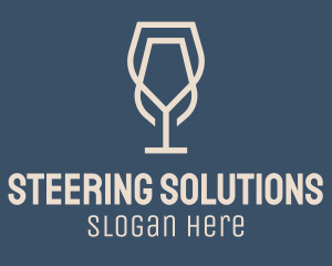 Beverage Wine Glass logo design