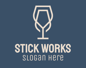 Beverage Wine Glass logo design