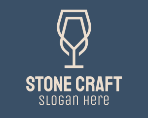 Beverage Wine Glass logo design