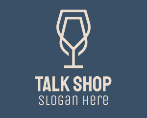 Beverage Wine Glass logo design