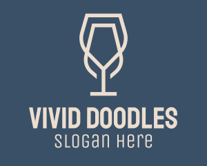 Beverage Wine Glass logo design