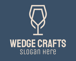 Beverage Wine Glass logo design