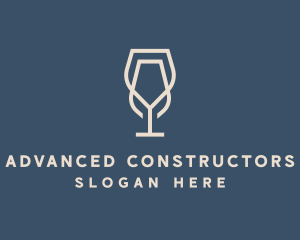 Beverage Wine Glass logo design