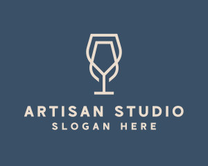 Beverage Wine Glass logo design