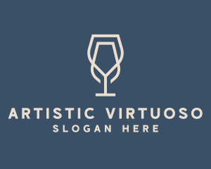 Beverage Wine Glass logo design