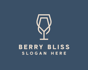 Beverage Wine Glass logo design