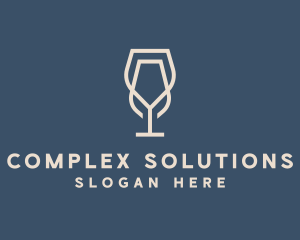 Beverage Wine Glass logo design