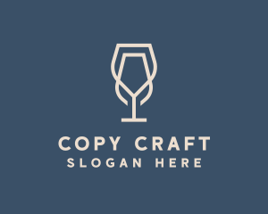 Beverage Wine Glass logo design