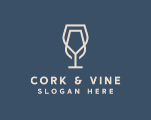 Beverage Wine Glass logo design