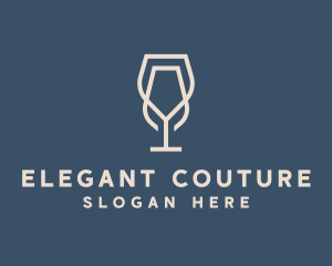 Beverage Wine Glass logo design