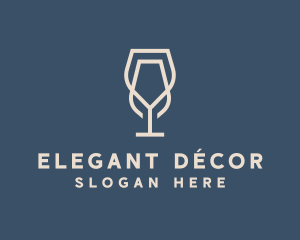 Beverage Wine Glass logo design