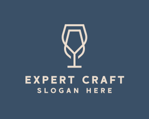 Beverage Wine Glass logo design