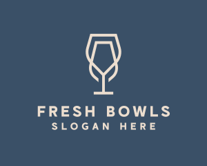 Beverage Wine Glass logo design