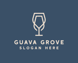 Beverage Wine Glass logo design