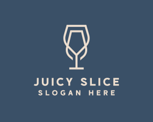 Beverage Wine Glass logo design