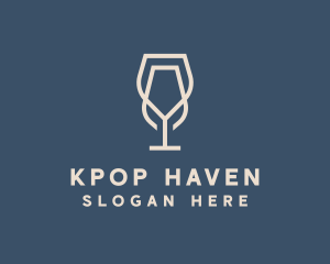 Beverage Wine Glass logo design