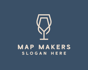 Beverage Wine Glass logo design