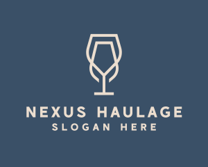 Beverage Wine Glass logo design