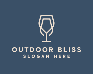 Beverage Wine Glass logo design