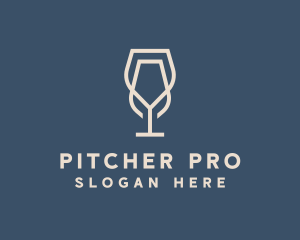 Beverage Wine Glass logo design