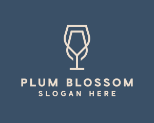 Beverage Wine Glass logo design