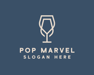 Beverage Wine Glass logo design