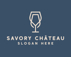 Beverage Wine Glass logo design