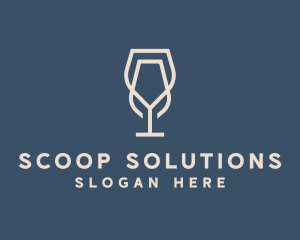 Beverage Wine Glass logo design