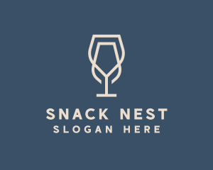 Beverage Wine Glass logo design