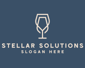 Beverage Wine Glass logo design