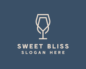 Beverage Wine Glass logo design