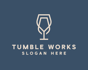 Beverage Wine Glass logo design