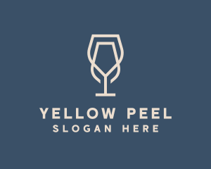 Beverage Wine Glass logo design