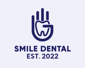 Hand Teeth Dental Care  logo design