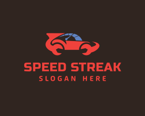 Automotive Wrench Speed logo design