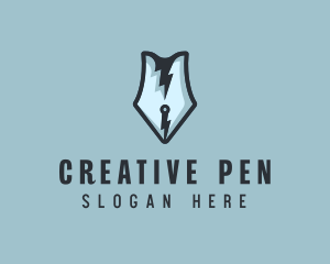 Fast Writing Pen logo design