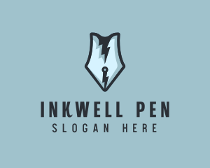 Fast Writing Pen logo design