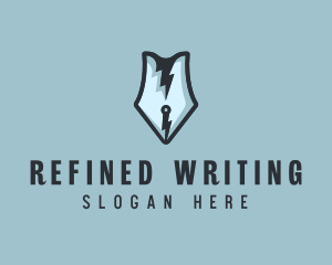 Fast Writing Pen logo design